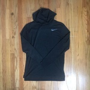 Nike shirt hoodie grey